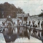 Launceston College Boys at the Jubilee Baths, Underlane in the 1930's. Photo courtesy of Chris Hicks