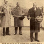 The official opening of the Launceston College new sports quad in 1936.
