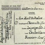 German P.O.W. Kurt Schulze send a letter home from Launceston in 1946.