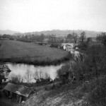 Looking down upon Polsson Bridge in 1943.