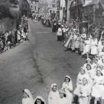 St. Cuthbert Mayne pilgrimage procession coming down Western road.