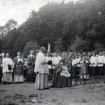 St. Cuthbert Mayne pilgrimage procession on the Castle Green in 1921.