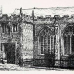 Line drawing of St. Marys Southern Porch.