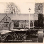 St. Thomas Church in the 1920's. St. Thomas Church, Launceston in the 1920's.