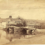 River Kensey and Priors Bridge and looking up Westbridge Road c.1860's. River Kensey and Priors Bridge and looking up Westbridge Road, Launceston, c.1860's.