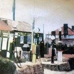 Tregadillett Garage c.1940's. Photo courtesy of Trevor Hume.
