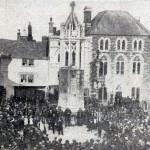 The war memorial dedication in October 1921.