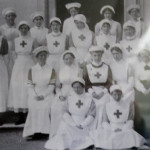 V.A.D. nurses outside Werrington House.