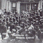 The was memorial dedication procession in 1921.