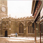 Wintery scene in Church Street in the early 1980's.