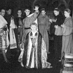 Launceston College Play Murder in the Cathedral Autumn 1958. Photo by Martin Thomas.