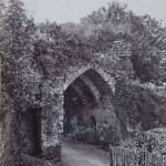 Launceston Castle's eastern entrance c. 1870. By Henry Hayman Launceston Castle's eastern entrance. By Henry Hayman