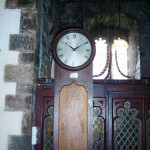 The clock inside Egloskerry Church. Photo courtesy of Jim Edwards