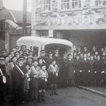 Launceston St. John Ambulance Brigade and their new ambulance in 1948.