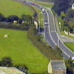 A30 from Lifton Church Tower in 1989 A30 from Lifton Church Tower in 1989