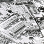 Aerial of Launceston Cattle Market c.1965.