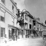 The aftermath of the 1875 fire in the town centre captured here by Henry Hayman.