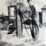 Boy at the pump Boy at the South Petherwin pump