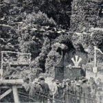 Launceston Castle western entrance decorated for the visit of the Duke of Cornwal Prince Edward in 1909.