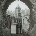 Launceston Castle entrance in the early 1960's. Launceston Castle entrance early 1960's.