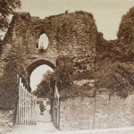 Launceston Castle western entrance in the 1930's.