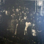 Coads Green junior guild on their visit to Wesley Cottage, Trewint in 1954.