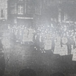 Cornwall St. John Cadets parade through Launceston Town Centre in 1954.