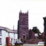 Egloskerry Post Office and Shop and Church in 1978.