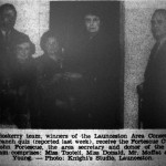 Egloskerry quiz team from December 1960.