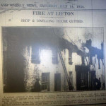 Fire at Lifton in July 1934.