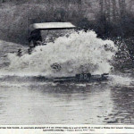 Flooded road near Egloskerry in November 1930.