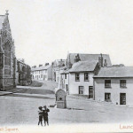 Guildhall Square c.1904 Launceston Guildhall Square c.1904