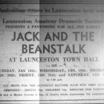 1971 pantomime 'Jack and the Beanstalk.'