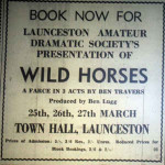 1965 advert for 'Wild Horses.'
