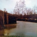 Landue Bridge before the road widening. Photo taken by the late Roy Wallace and courtesy of Bob Ball. Landue Bridge before the road widening. Photo courtesy of Bob Ball.