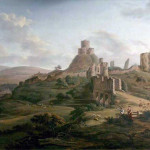 Launceston Castle by Hendrick Frans de Cort c.1764.