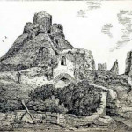 Launceston Castle by S. Hooper.