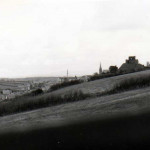 Launceston Castle from St. Catherines in the 1940's.
