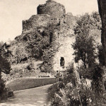 Launceston Castle in the 1950's. Launceston Castle in the 1950's.