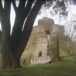 Launceston Castle in the 1970's.