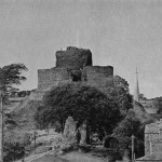 Launceston Castle in the 1970's.