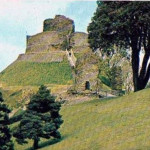 Launceston Castle in the 1970's.