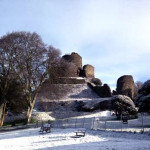 Launceston Castle in the winter of 2015.