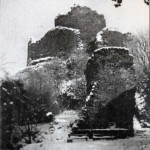 Launceston Castle in the winter of 1947.