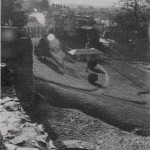 Launceston Castle lodge in 1982. Launceston Castle lodge in 1982.