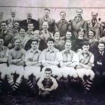Launceston Football Club in the 1950's Photo by Les Barriball. The young lad being held by his father towards the back is none other than the first million pound player Trevor Francis.