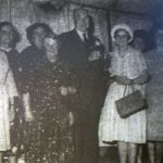 Lezant W. I. win the 1967 Launceston Show W. I. cup and are being presented it by the shows President Mr. Bryan Latham.