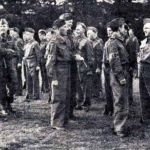 Lifton Homeguard on parade on the 5th of August 1940 at Lifton recreation ground being inspected by Lieut. Colonel R. L. Norrington.