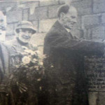 Laying of the foundation stone for Lifton Church Hall in 1953.