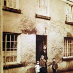 The early 1920's with Mabel Hillman and Ronald Hillman and two of his brothers outside No. 22 Westgate Street, Launceston. Photo courtesy of Vivien May.